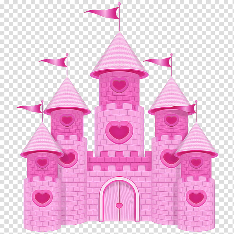 pink castle magenta building architecture transparent background PNG clipart