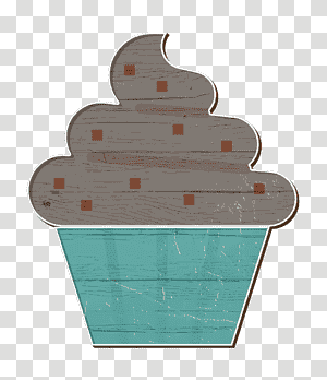 Bakery icon Muffin icon Cupcake icon, Turquoise M transparent background PNG clipart thumbnail