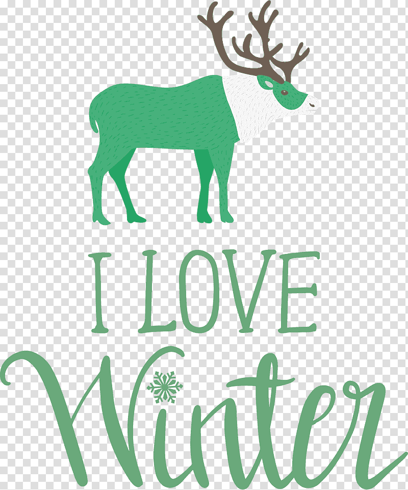 I Love Winter Winter, Winter
, Reindeer, Antler, Logo, Meter, Tree transparent background PNG clipart