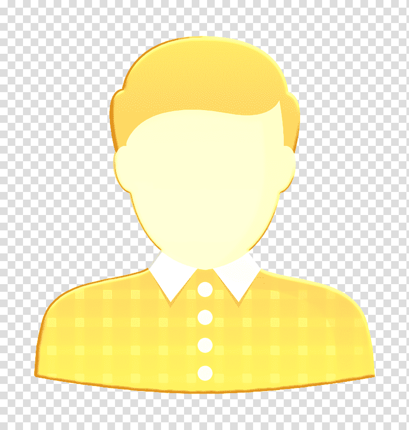 social icon Man icon Avatars icon, Yellow, Line, Meter, Cartoon, Computer, Behavior transparent background PNG clipart