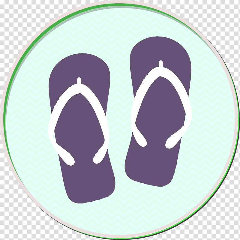 Footwear icon Flip flops icon Hotel and Services icon, Flipflops, Sandal, Shoe, Violet, Meter transparent background PNG clipart