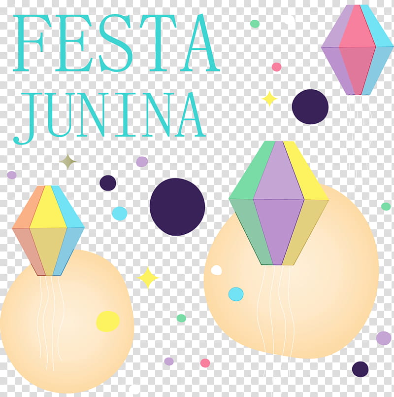 Party hat, Festas Juninas, Brazil, Watercolor, Paint, Wet Ink, Balloon, Fudian Bank transparent background PNG clipart