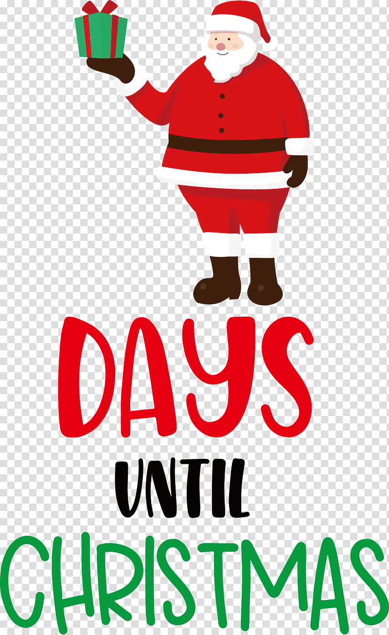 Days until Christmas Christmas Santa Claus, Christmas , Logo, Christmas Tree, Christmas Day, Santa Clausm, Meter transparent background PNG clipart