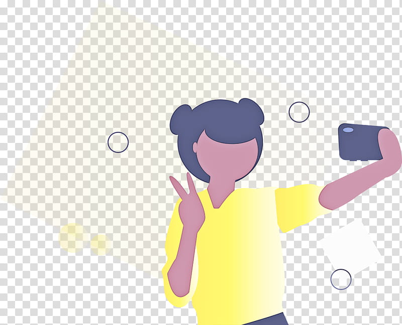 Taking selfie girl camera, Phone, Cartoon, Gesture, Finger, Hand transparent background PNG clipart
