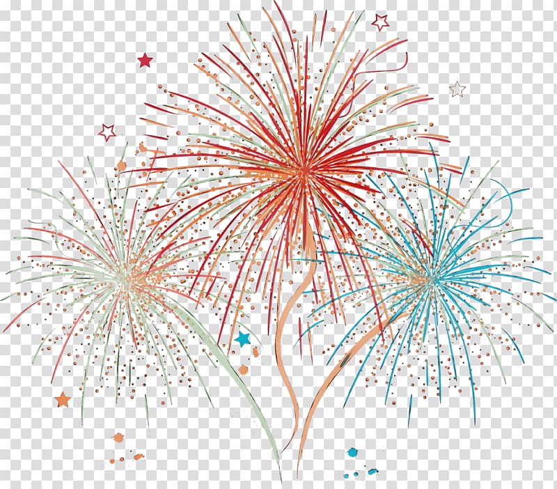 New Year's Eve, Watercolor, Paint, Wet Ink, Fireworks, Party, New Years Eve, Firecracker transparent background PNG clipart