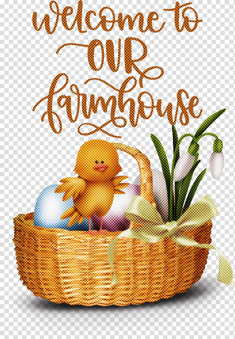 Welcome To Our Farmhouse Farmhouse, Easter Bunny, Easter Egg, Easter Chicks, Chicken, Holiday, Planet 4 Main Theme transparent background PNG clipart