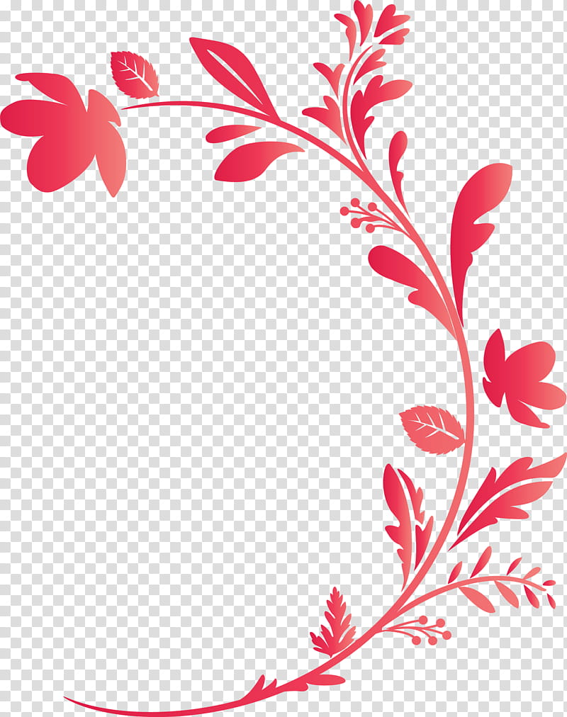 flower frame decoration frame floral frame, Pedicel, Leaf, Plant, Branch, Twig, Plant Stem transparent background PNG clipart