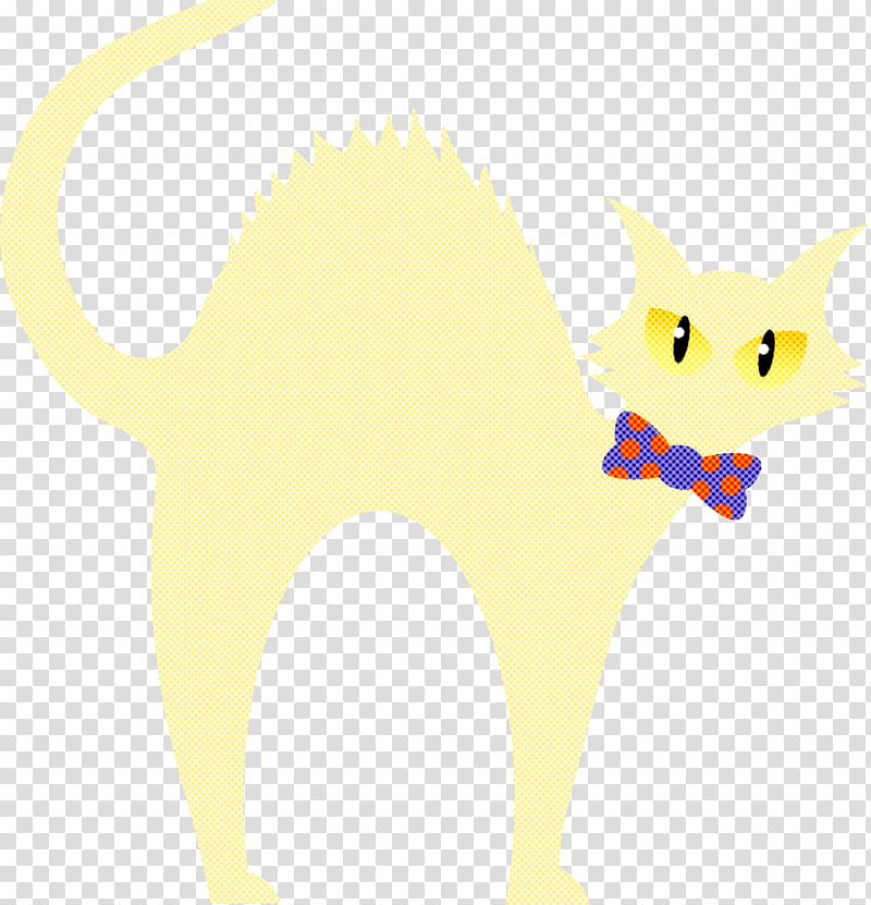 Halloween, Halloween , Whiskers, Kitten, Cat, Character, Dog, Yellow transparent background PNG clipart