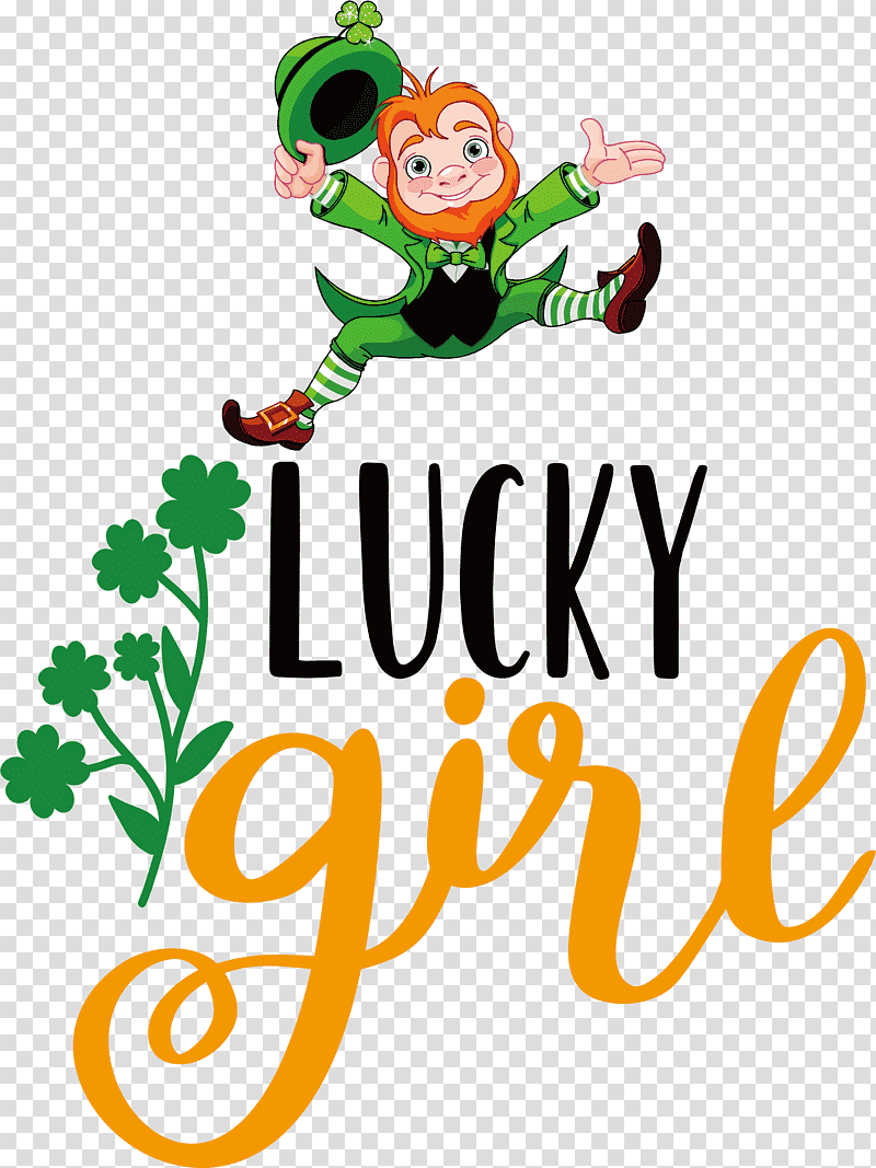 Lucky girl Patricks Day Saint Patrick, Leprechaun, Saint Patricks Day, Irish People, Logo, Cartoon transparent background PNG clipart
