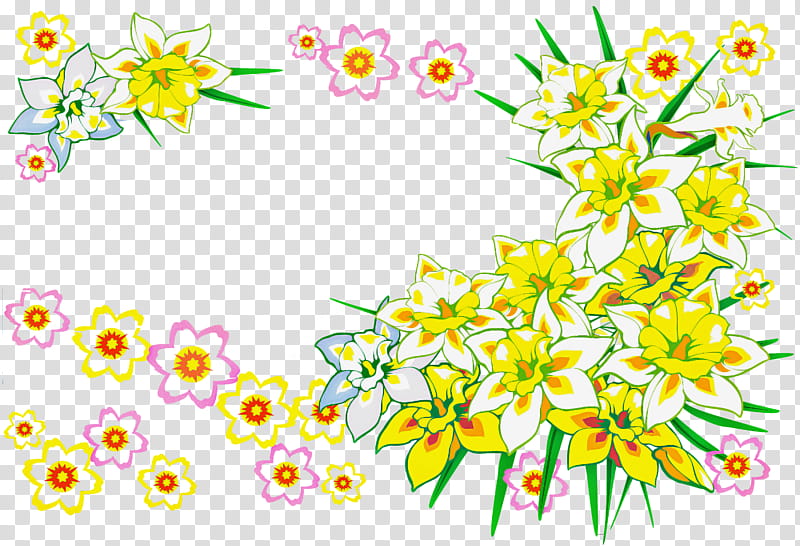 Flower Rectangular Frame Floral Rectangular Frame Rectangular Frame, Yellow, Floral Design, Wildflower, Plant, Pedicel, Petal transparent background PNG clipart