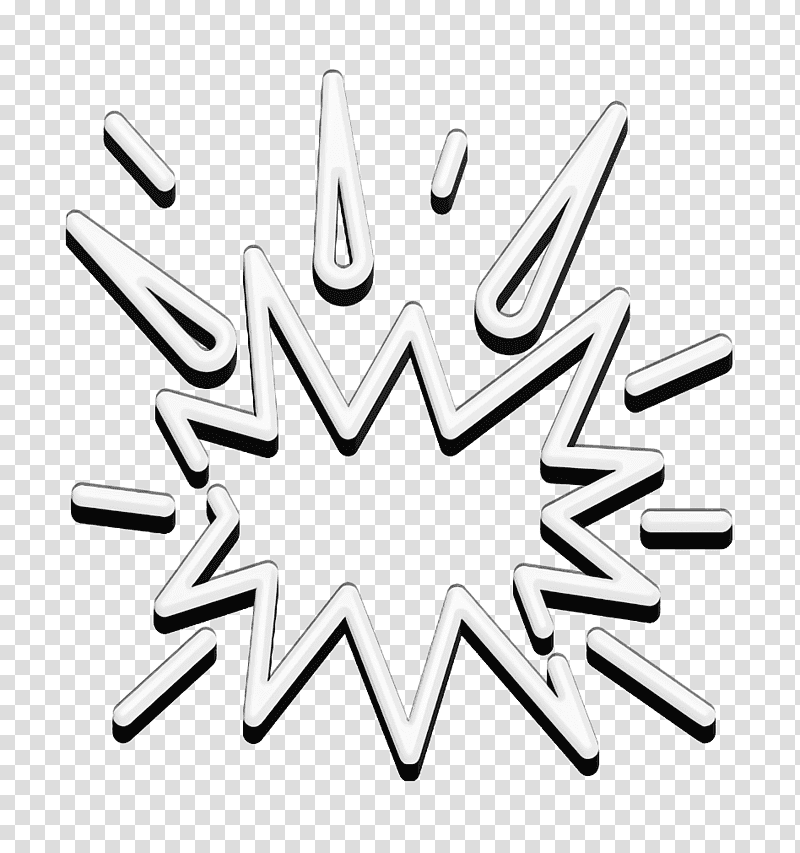 Superhero icon Shapes and symbols icon Explosion icon, Line Art, Black And White
, Chemical Symbol, Meter, Hm, Mathematics transparent background PNG clipart