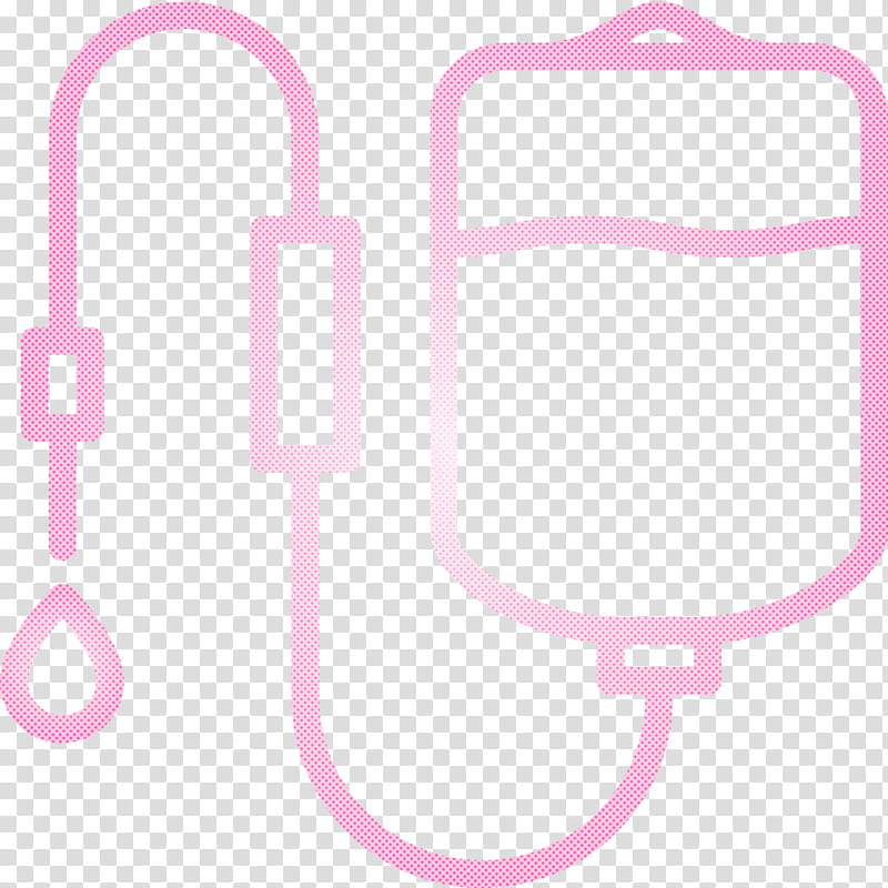 Dropper infusion drip transfusion, Medical, Pink, Line transparent background PNG clipart
