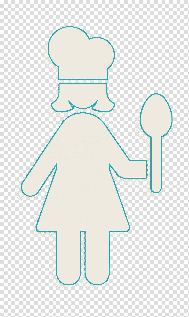 Female cook icon food icon Chef icon, Cartoon M, Character, Profession, Hm, Microsoft Azure transparent background PNG clipart