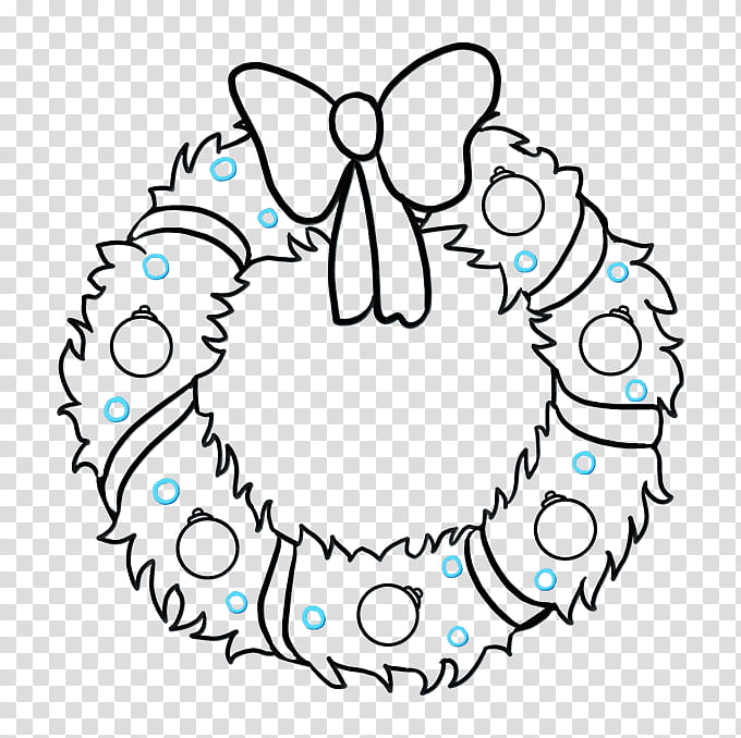 Christmas Wreath Drawing, Christmas Day, Line Art, Tutorial, Visual Arts, Painting, Bay Laurel, Holiday transparent background PNG clipart