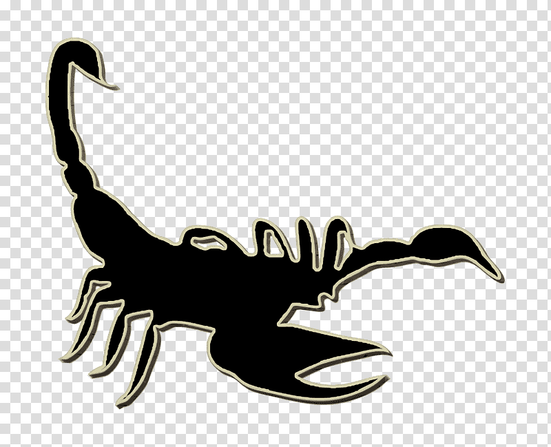 animals icon Scorpion icon Animal Kingdom icon, Scorpions, Scorpius, Silhouette, Arizona Bark Scorpion, Logo transparent background PNG clipart