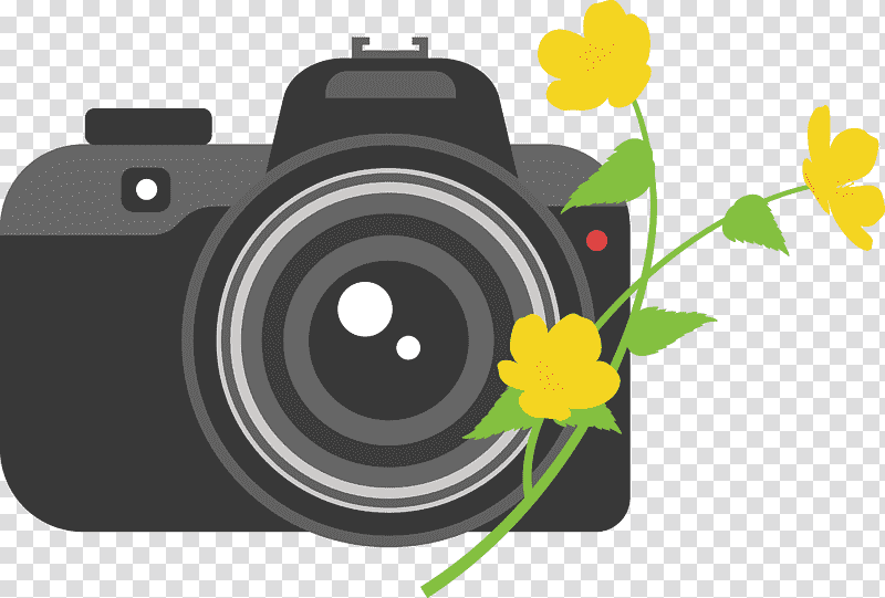 Camera Flower, Camera Lens, Mirrorless Interchangeablelens Camera, Digital Camera, Science, Physics transparent background PNG clipart