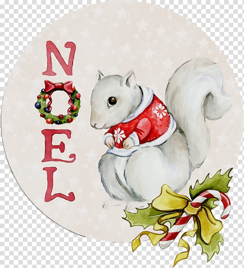 Christmas Day, Watercolor, Paint, Wet Ink, Squirrels, Tshirt, Chipmunks, Tree Squirrel transparent background PNG clipart