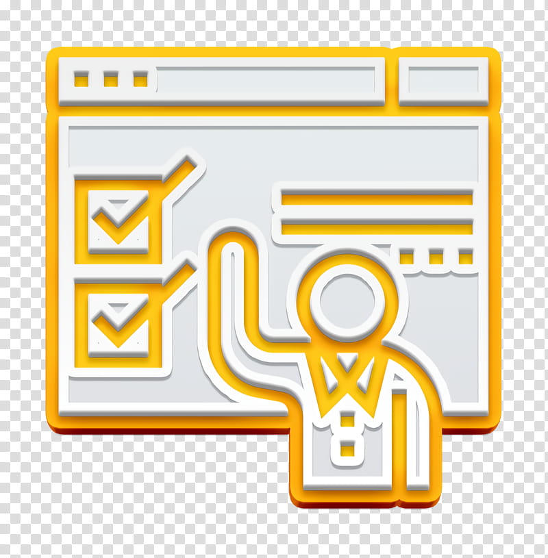 Domain icon Computer Technology icon Name icon, Logo, Web Hosting Service, Server, Shared Web Hosting Service, Text, Domain Name, Yellow transparent background PNG clipart
