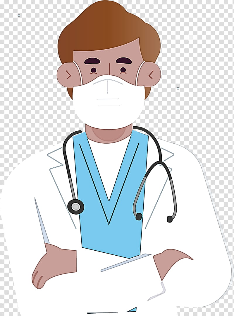 Stethoscope, Doctor With Mask Cartoon, Surgical Mask, Physician, Medicine, Surgery, National Doctors Day, Health transparent background PNG clipart