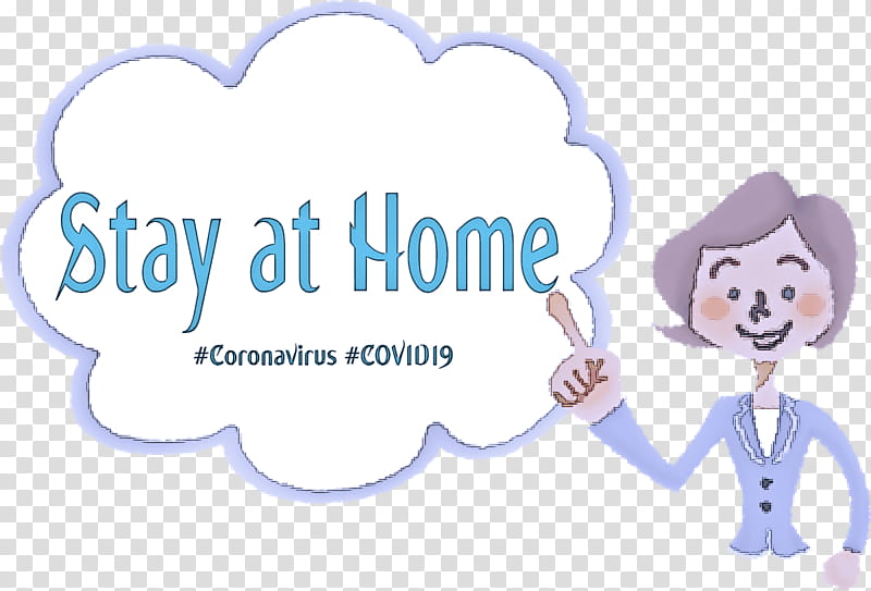 Stay at home Coronavirus COVID19, Text, Cartoon, Smile, Sticker, Logo transparent background PNG clipart