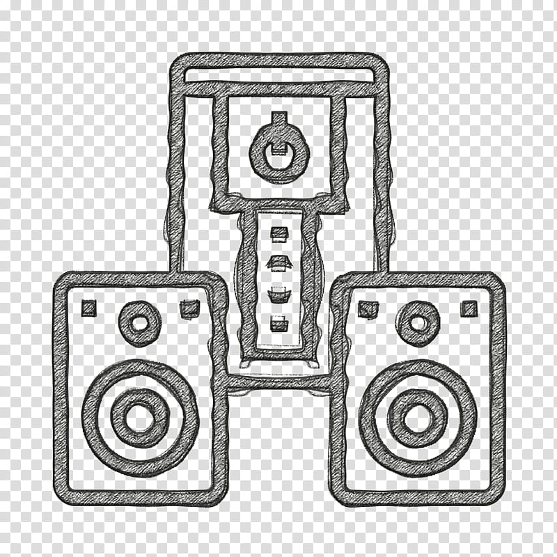 Speaker icon Party icon, Drawing, M02csf, Angle, Line, Meter transparent background PNG clipart
