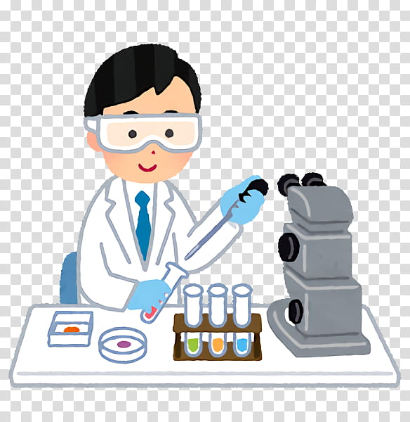 Cartoon researcher scientist optical instrument chemist, Cartoon ...