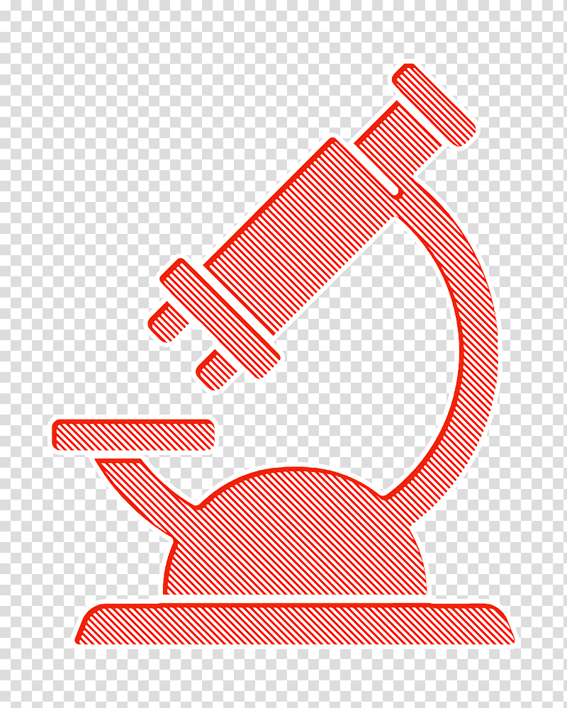 Microscope icon Tools and utensils icon Medical icon, Meter, Red, Line, Geometry, Mathematics transparent background PNG clipart