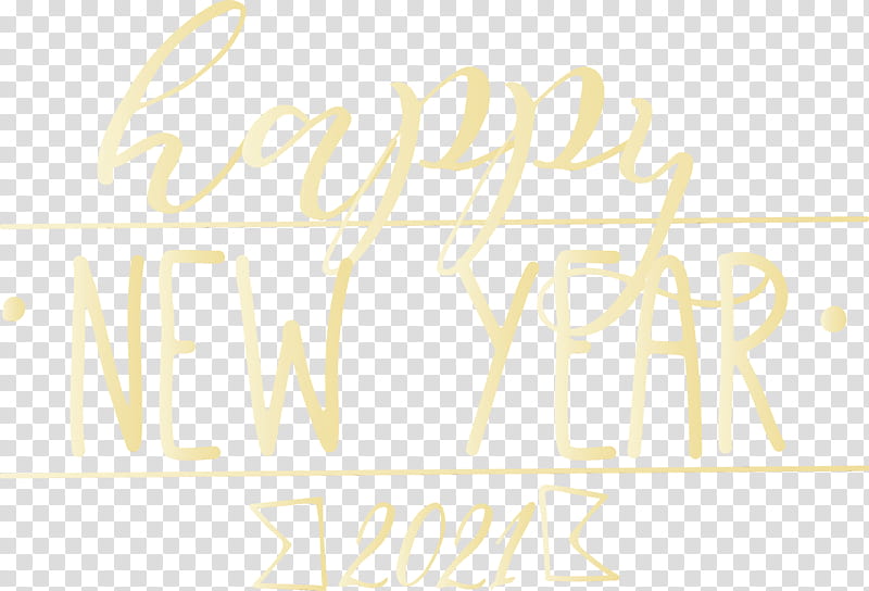 logo font yellow meter line, Happy New Year 2021, 2021 New Year, Watercolor, Paint, Wet Ink, Area transparent background PNG clipart