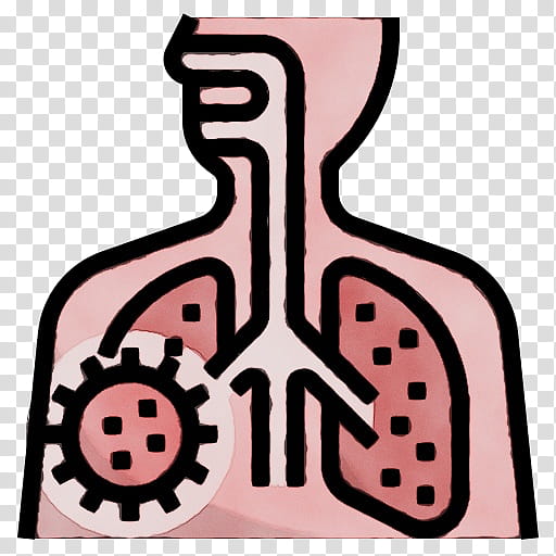 icon pneumonia bronchitis health health care, Watercolor, Paint, Wet Ink, Flu transparent background PNG clipart