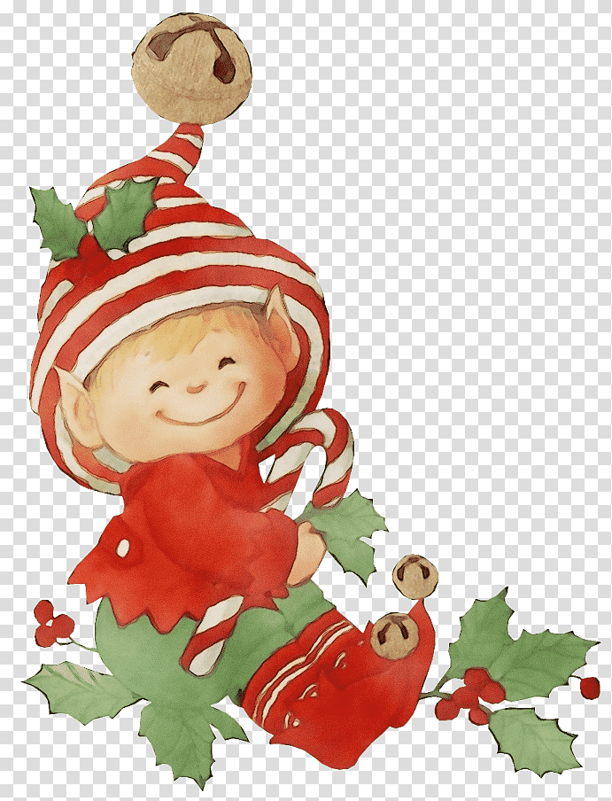 Christmas ornament, Watercolor, Paint, Wet Ink, Christmas , Drawing, Santa Claus transparent background PNG clipart