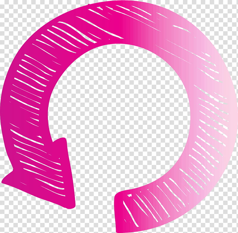 circle arrow arrow, Pink, Magenta transparent background PNG clipart