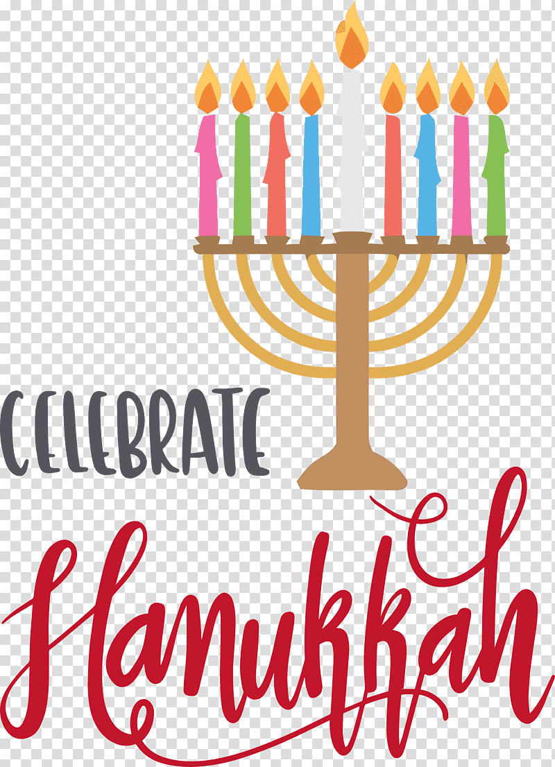 Hanukkah Happy Hanukkah, Cartoon, Logo, Silhouette, Calligraphy transparent background PNG clipart
