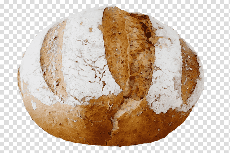rye bread soda bread whole grain brown bread staple food, Watercolor, Paint, Wet Ink, Damper, Baked Goods, Sourdough Bread transparent background PNG clipart