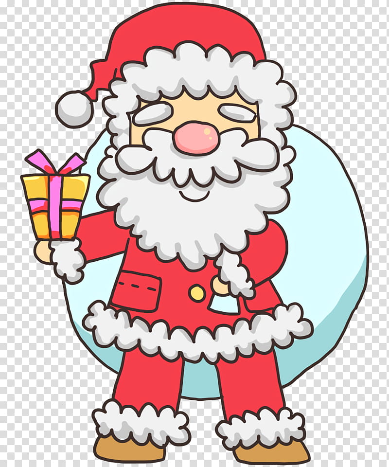 Christmas ornament, Santa Claus, Christmas Day, Area, Line, Santa Claus M transparent background PNG clipart