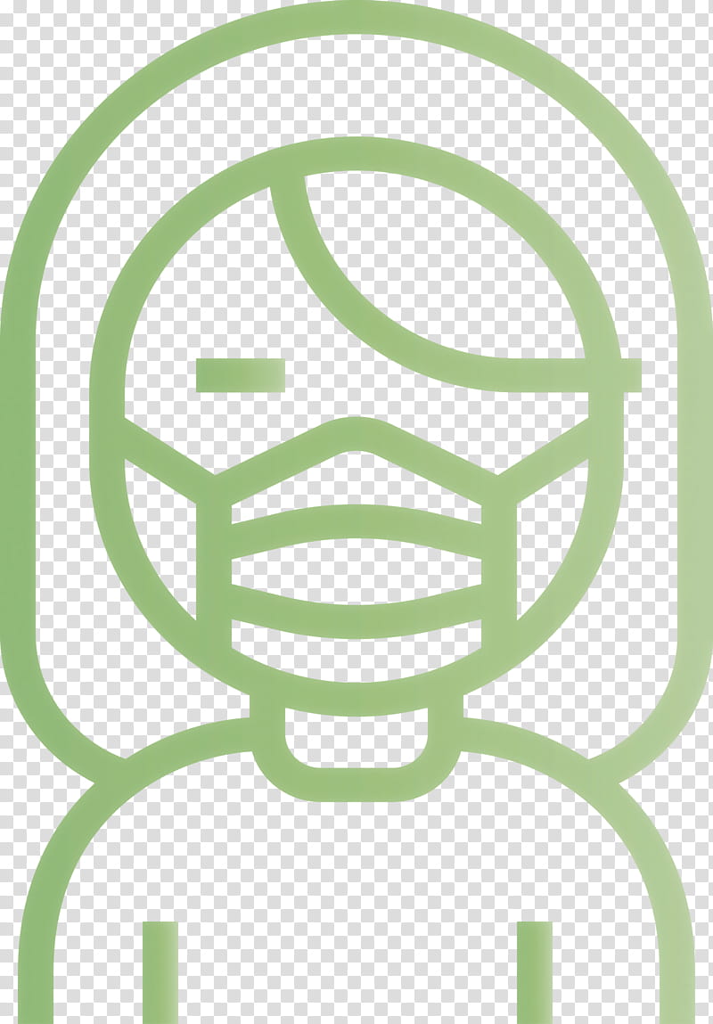 face mask coronavirus protection, Green transparent background PNG clipart