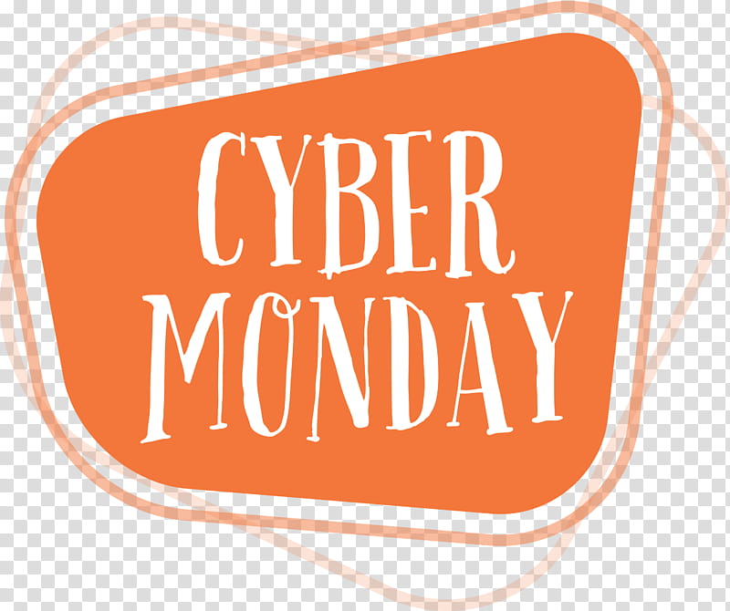 Cyber Monday, Logo, Line, Area, Meter, Orange Sa transparent background PNG clipart