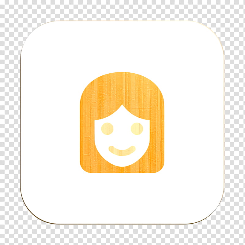 Girl icon Emoji icon Smiley and people icon, Yellow, Meter, Pumpkin transparent background PNG clipart