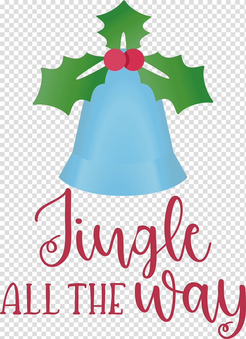 Jingle All The Way Jingle Christmas, Christmas , Christmas Tree, Christmas Day, Logo, Pine Family, Christmas Ornament transparent background PNG clipart