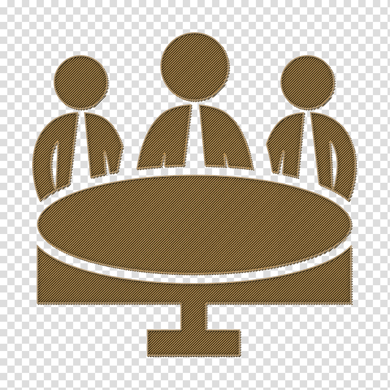 Business People icon Meeting icon Business meeting group on circular table icon, text, Icon Design, Conference Centre transparent background PNG clipart