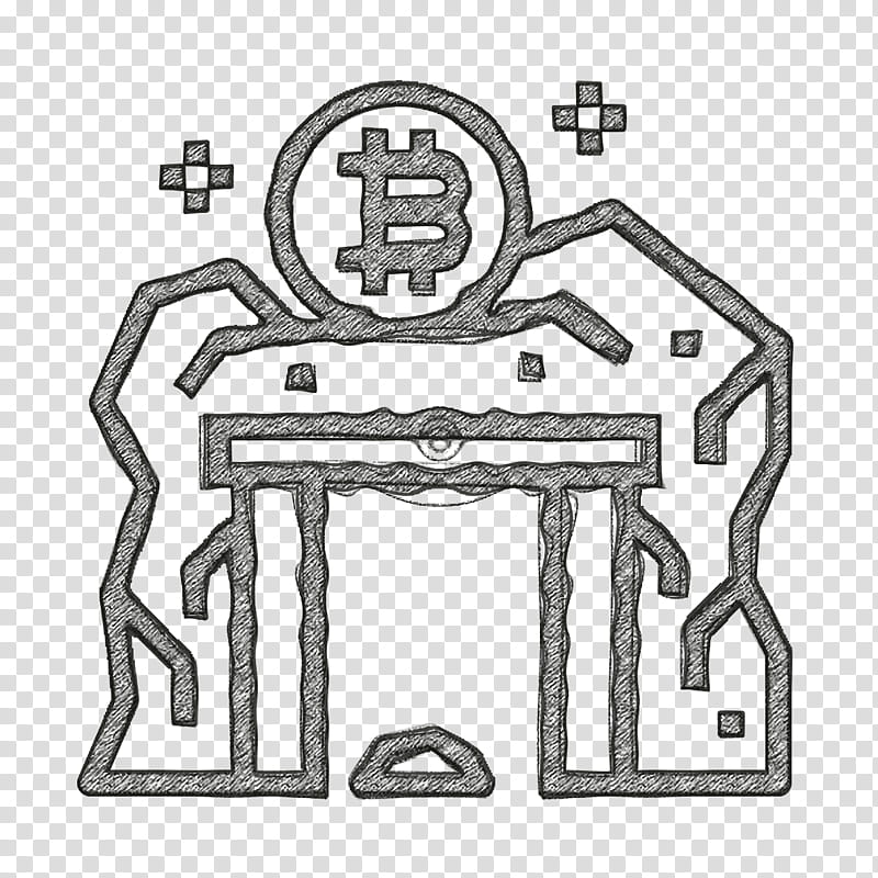 Data mining icon Mine icon Bitcoin icon, Line, Line Art, Table, Furniture transparent background PNG clipart