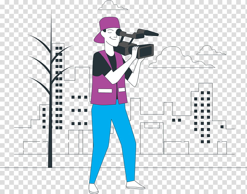 Videographer, Headgear, Joint, Purple, Uniform, Line, Meter, Science transparent background PNG clipart