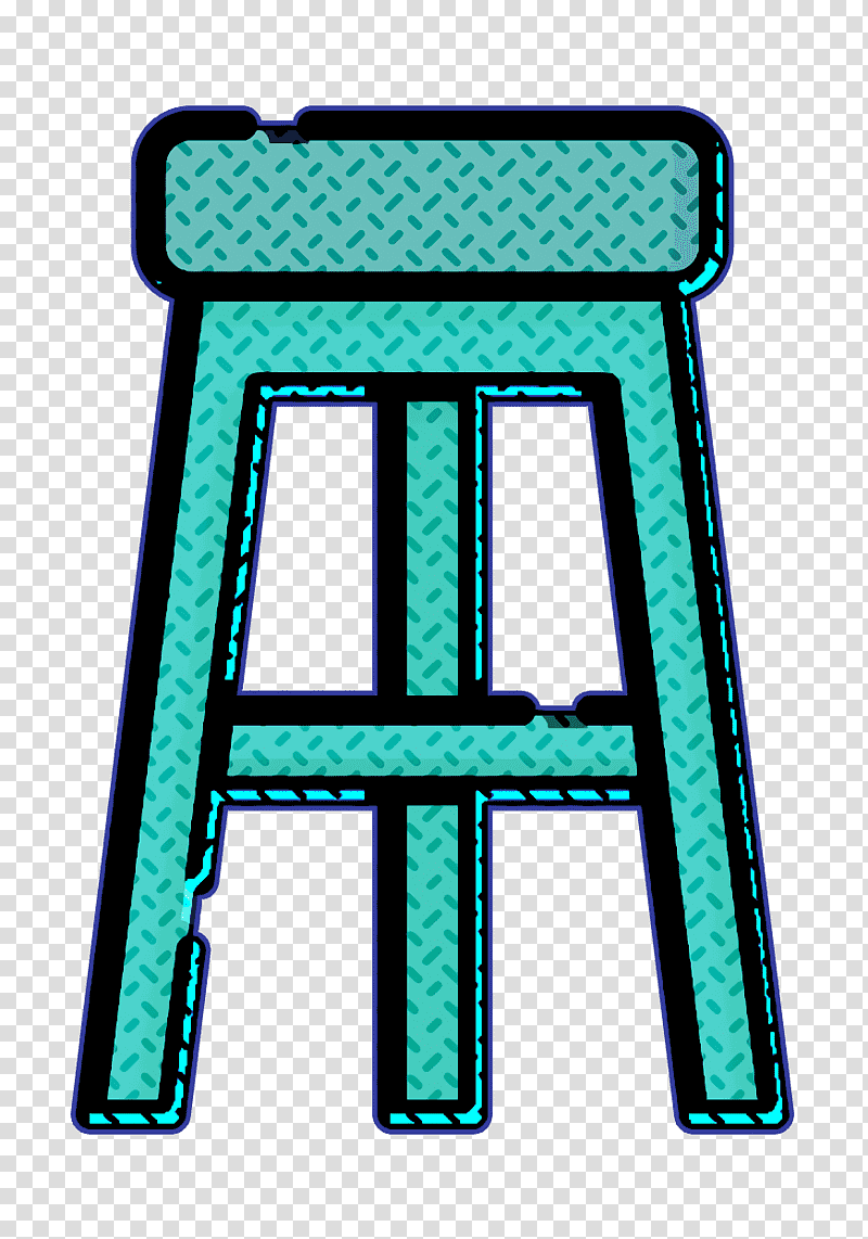 Stool icon Night Party icon, green and black cross frame, Computer Application, Symbol, Software, Gratis, Paintbrush, Dining Chair transparent background PNG clipart