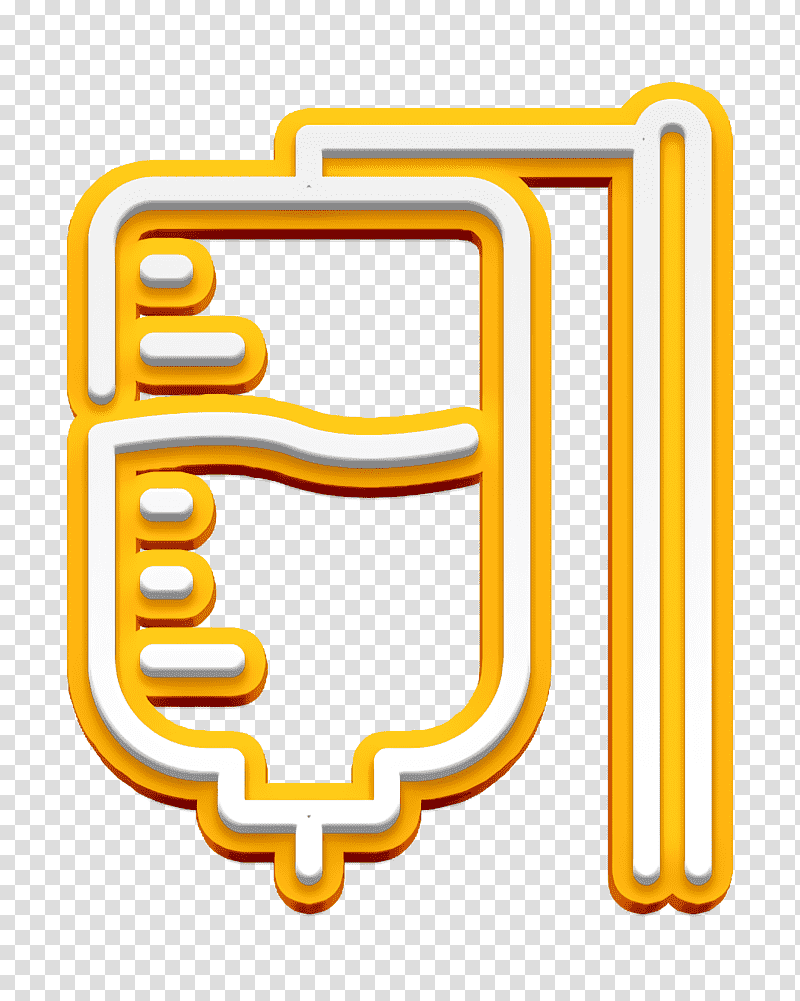 Transfusion icon Surgery icon Medicine icon, Symbol, Chemical Symbol, Meter, Line, Yellow, Mathematics transparent background PNG clipart