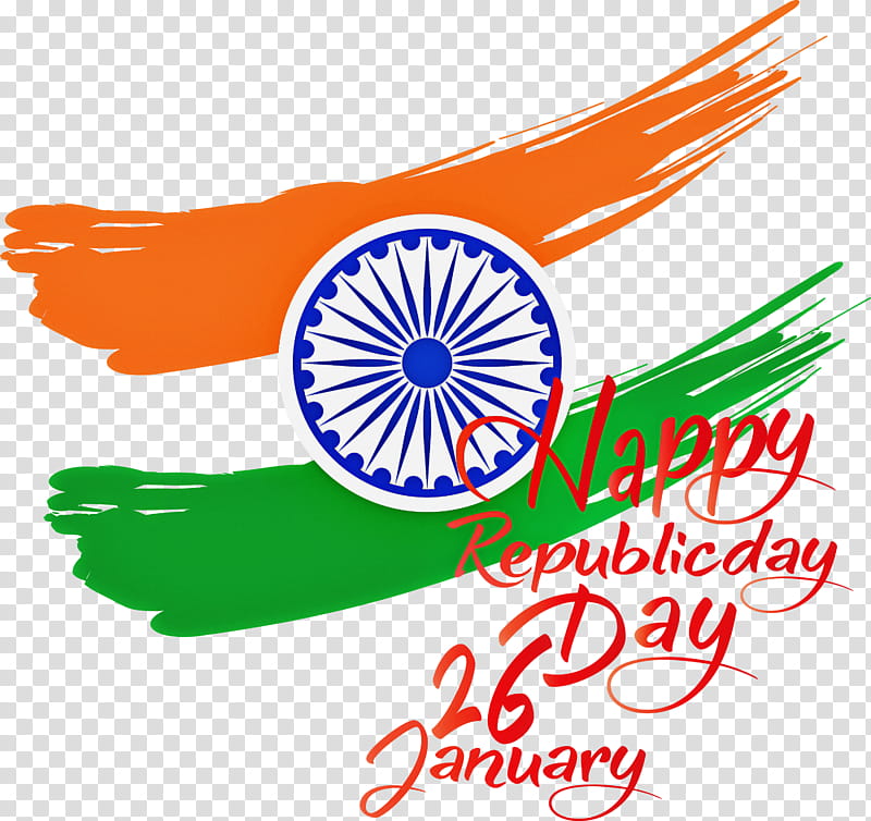Happy India Republic Day India Republic Day 26 January, Flag, Logo, Independence Day transparent background PNG clipart