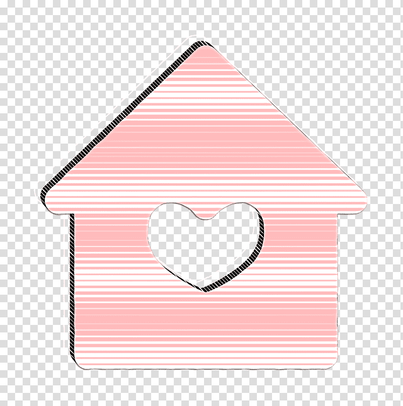 House icon buildings icon Real estaticons icon, Love Icon, Meter, Triangle, Heart, M095, Mathematics transparent background PNG clipart