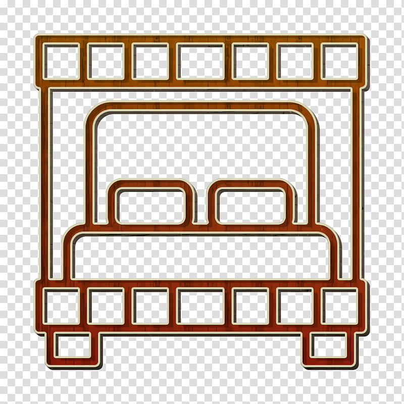 Home Equipment icon Bed icon, Line, Furniture, Rectangle transparent background PNG clipart