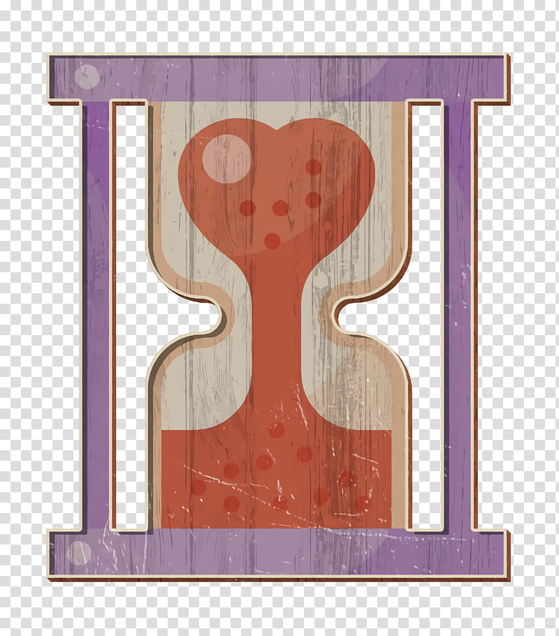 Romantic Love icon Hourglass icon Love icon, Pink, Orange, Symbol transparent background PNG clipart