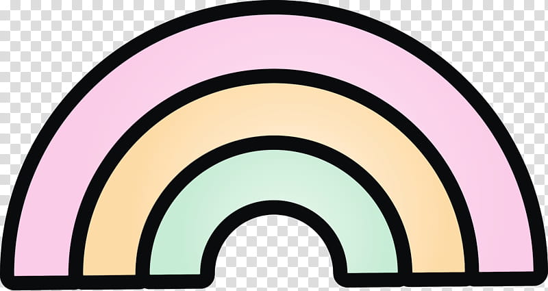 arch, Cute Rainbow, Watercolor, Paint, Wet Ink transparent background PNG clipart