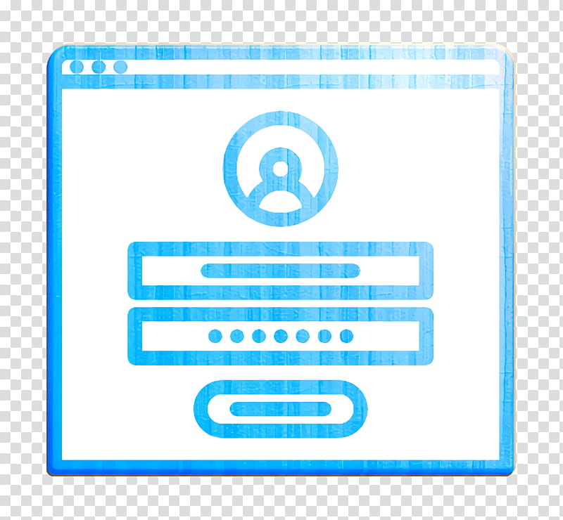 Login icon Data Protection icon, Text, Blue, Line, Technology, Rectangle, Logo, Square transparent background PNG clipart