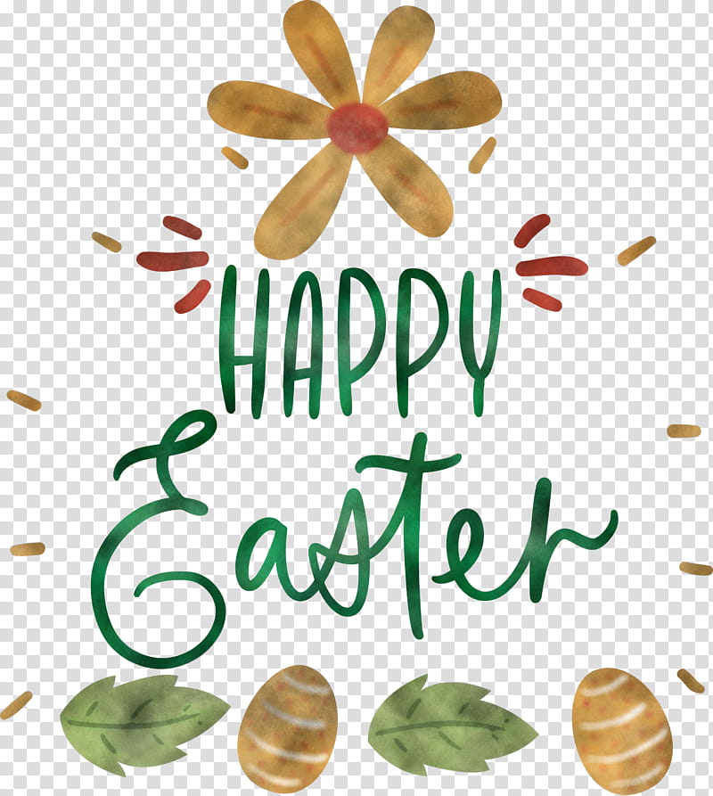 Easter Day Easter Sunday Happy Easter, Text, Plant transparent background PNG clipart